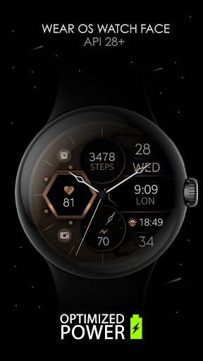 Android application Dream 129 Bronze watch face screenshort