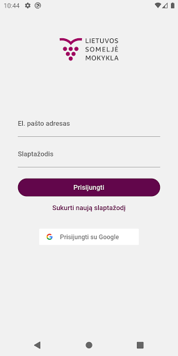 Android application Someljė mokykla screenshort