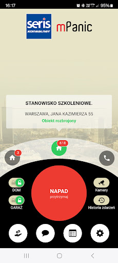 Android application mPanic screenshort