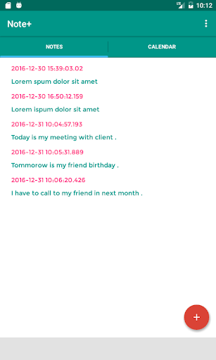 Android application Notes+/Memo screenshort