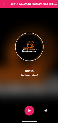 Android application Amistad Traslasierra 104.3 screenshort