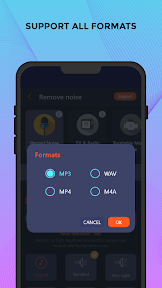 Remove noise: Reduce noise mp3 screenshot