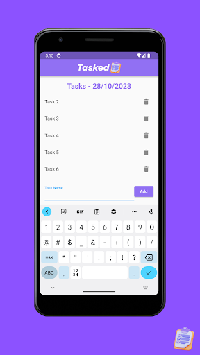 Tasked | Manager & To-Do List Screen 3