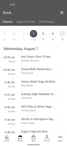 Screenshot of Shanti Yoga Roots