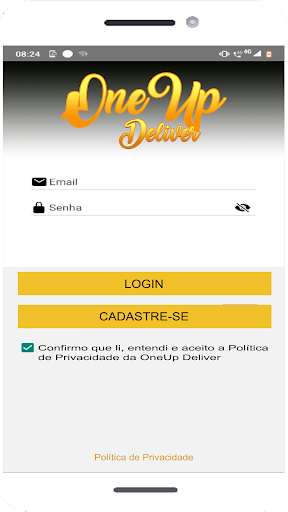 Android application One Up Deliver - Entregador screenshort