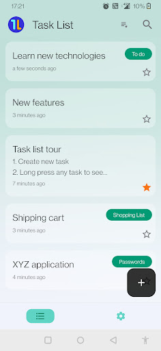 Task List Screen 3