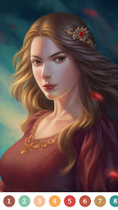 Princess Paint by Number Game