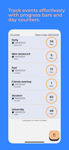 Android application EventTracker Pro screenshort