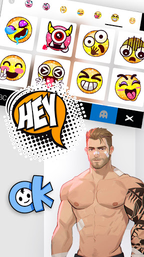 Sexy Muscle Wrestler Keyboard Screen 3