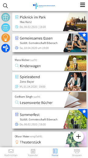 Android application Süddt. Gemeinschaft Biberach screenshort