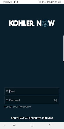 Android application KOHLER Now screenshort