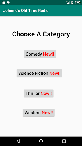 Android application Johnnie's Old Time Radio screenshort