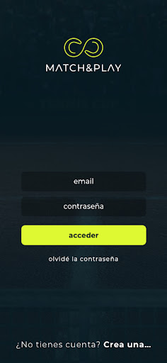 Android application Match&Play | Pádel y tenis screenshort