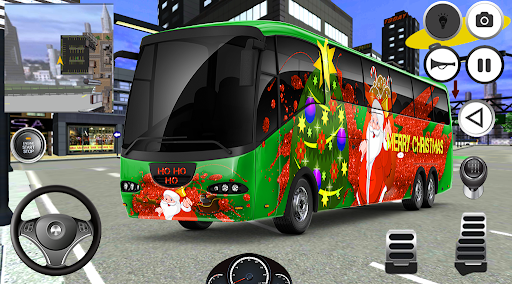 Android application Santa Bus Simulator 3D screenshort