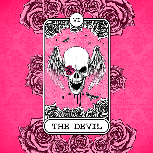 4K Wallpaper HD - Pink Skull T logo