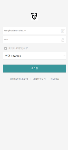 Android application optimus wallet screenshort