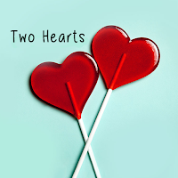 Симпатичные обои Two Hearts