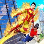 Cover Image of Download Flying Police Robot Fire Hero: Gangster Crime City 4 APK