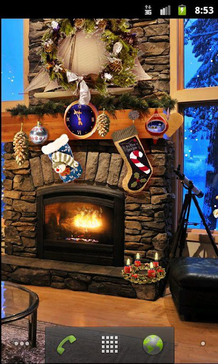 Christmas Fireplace Lwp - 1.998 - (Android)