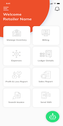 Android application Billing, Stock, Accounting screenshort