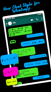 Stylish chat styles for whatsApp 6.0 APK screenshots 1