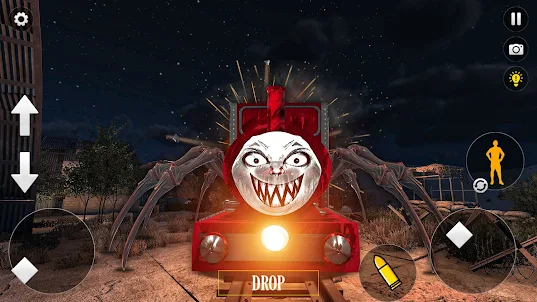 怖いクモの列車の生存