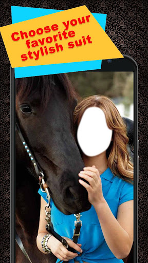 Horse With Girl Photo Suit Screen 2