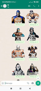 Screenshot 1 Stickers de la lucha libre android