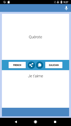 French-Galician Translator Screen 2