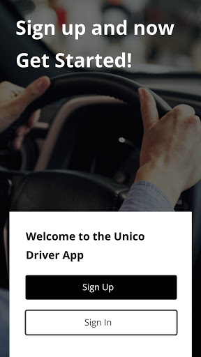Android application UnicoTaxi Driver screenshort