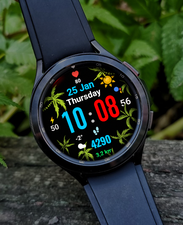 Flowers MOD Digital watchface - New - (Android)
