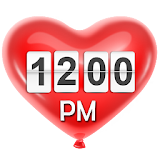 Hearts Clock Widget icon