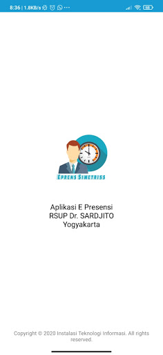 Android application E-PRENS RSUP Dr. SARDJITO screenshort