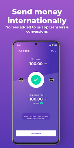 Beans app: Send money Screen 2