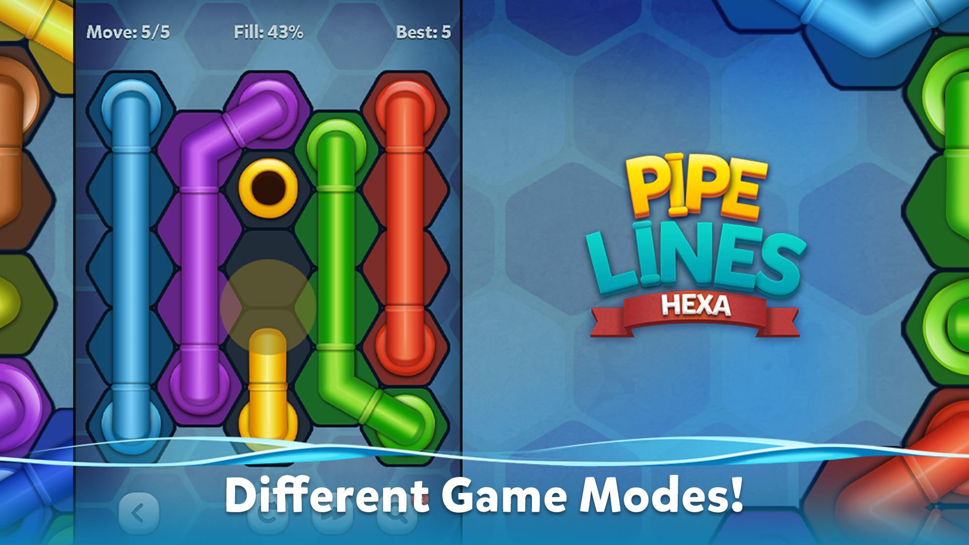 Android application Pipe Lines : Hexa screenshort