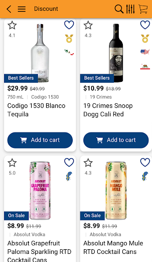 Android application Lakeville Liquors screenshort