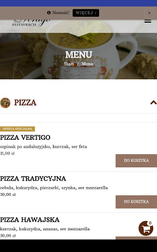 Restauracja Vertigo Screen 3