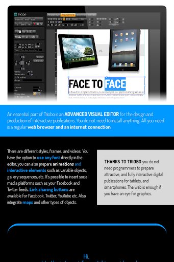 Triobo Content Reader Screenshot