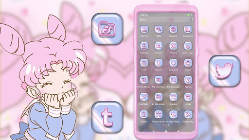 Kawaii Cute Girl Theme Screen 2