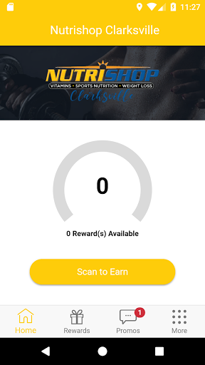 Android application Nutrishop Clarksville Rewards screenshort