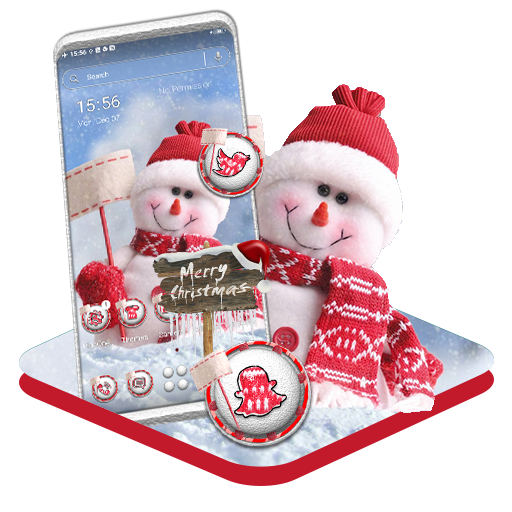 Christmas Snowman Theme logo