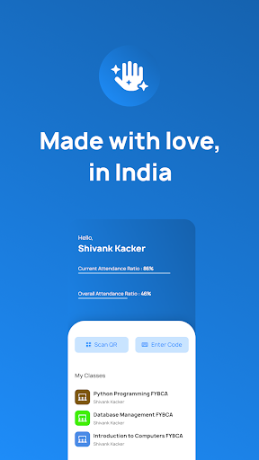 Android application Haazir - University Attendance screenshort