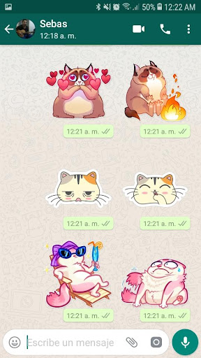 Sticker de Gatos Tiernos