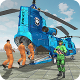 Prisoner Transport Helicopter: Free Bus Games icon
