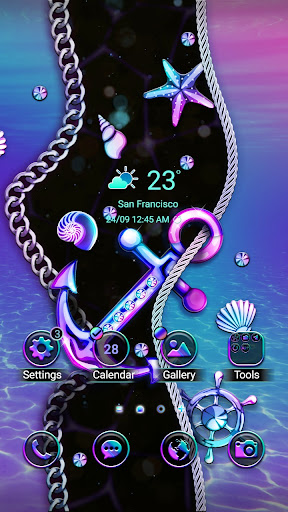 Android application Metal Curve Anchor - Wallpaper screenshort