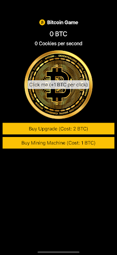 Android application Bitcoin Game screenshort