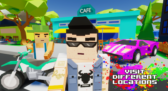 Gangster &amp;&amp; Mafia Block City Dude Theft Pixel Car v1.09 Mod (Unlimited Coins) Apk