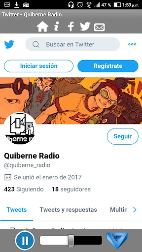 Quiberne Radio Screen 3