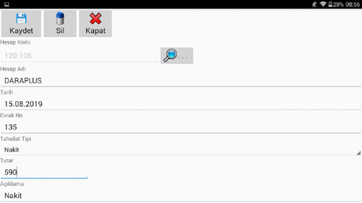 Daraplus Saha Satış Yazılımı Screen 2