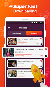 HD ビデオと音楽のダウンローダー アプリ